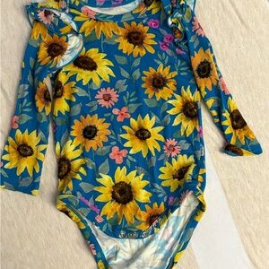 Little Sleepies Colorful Floral Bodysuit